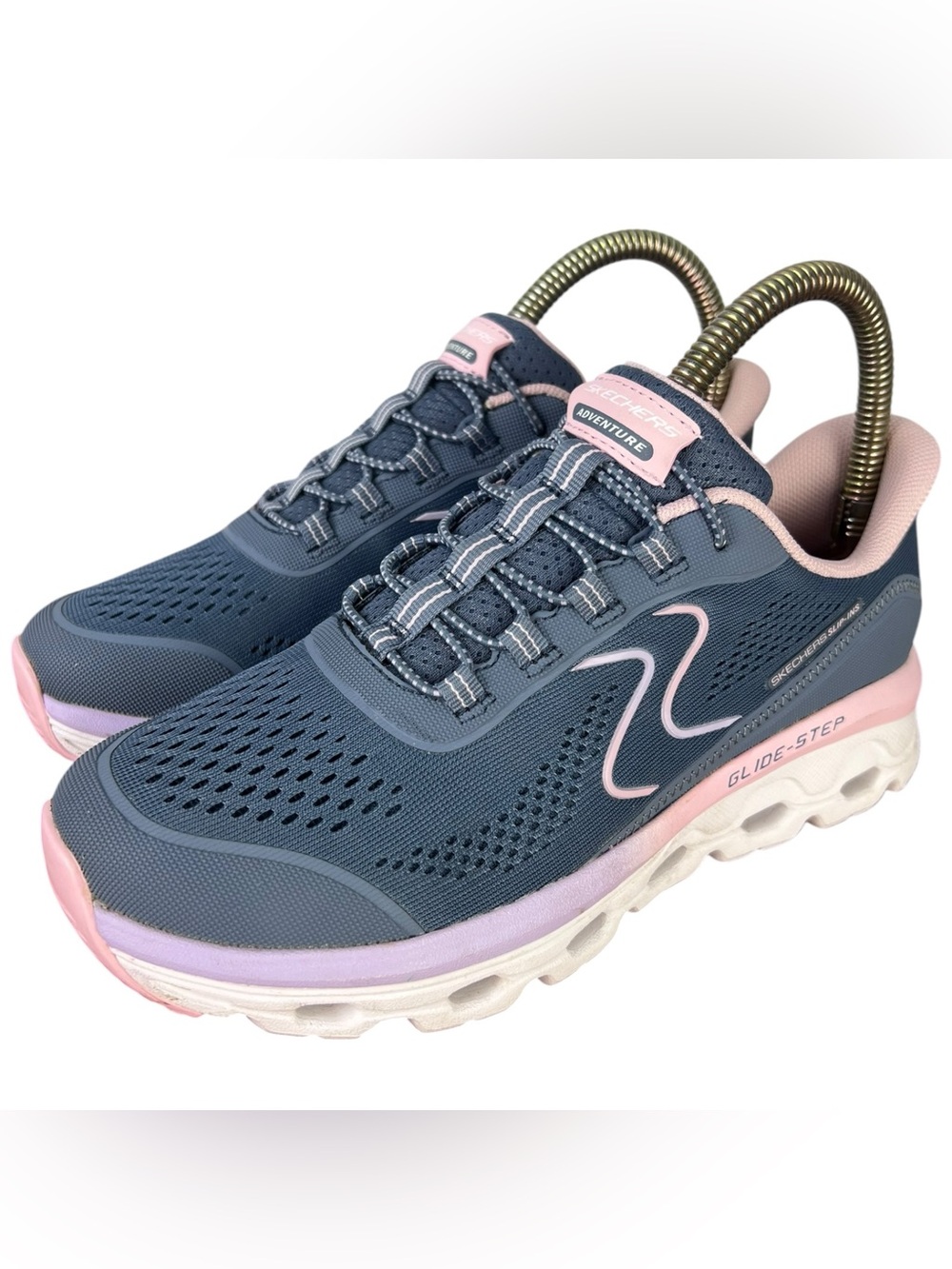 Skechers Slip-ins: Glide-Step Sole Women’s Size 6 Wide Slate/Pink 180272W